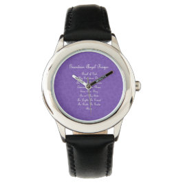 Guardian Angel Prayer Paars Horloge