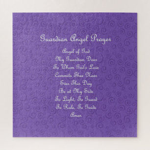 Guardian Angel Prayer Paars Legpuzzel
