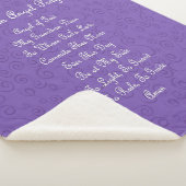 Guardian Angel Prayer Paars Sherpa Deken (3/4)