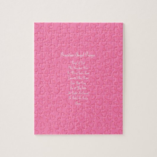 Guardian Angel Prayer Pink Legpuzzel (Verticaal)