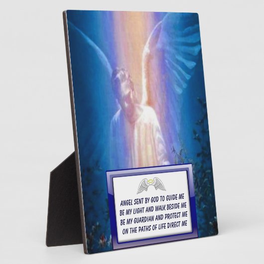 Guardian Angel Prayer plaque Fotoplaat (Zijkant)