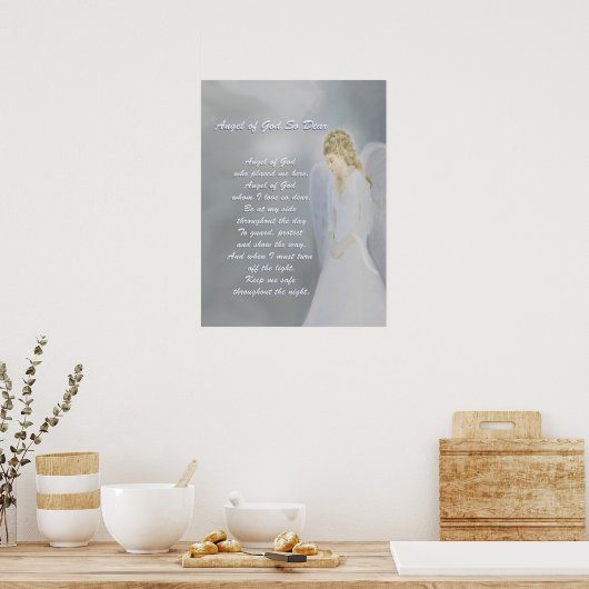 Guardian Angel Prayer Poster (Keuken)