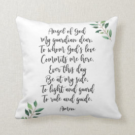 Guardian Angel Prayer Sierkussen Calligrafie