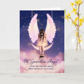 Guardian Angel Prayer voor Vrouw Friend Kaart (Gele Bloem)