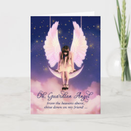 Guardian Angel Prayer voor Vrouw Friend Kaart