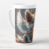 Guardian Angel Puppy Digitale Kunst Latte Mok (Linkerhoek)