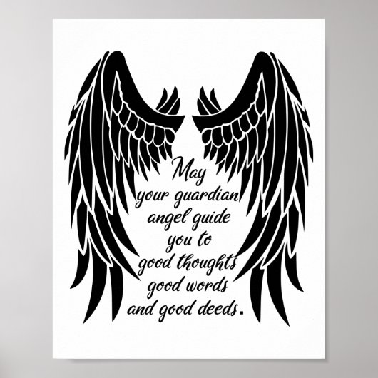 Guardian Angel Quote Poster (Voorkant)