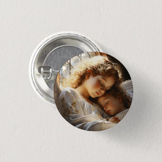 Guardian Angel Ronde Button 3,2 Cm (Voorkant /achterkant)