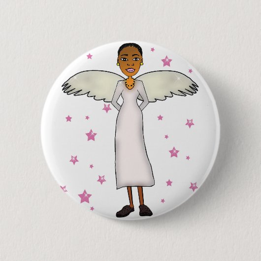 guardian angel ronde button 5,7 cm (Voorkant)