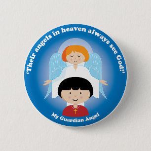 Guardian Angel Ronde Button 5,7 Cm