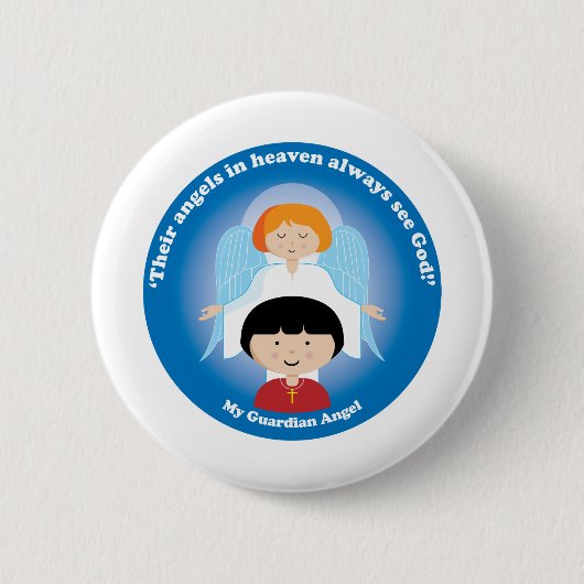 Guardian Angel Ronde Button 5,7 Cm (Voorkant)