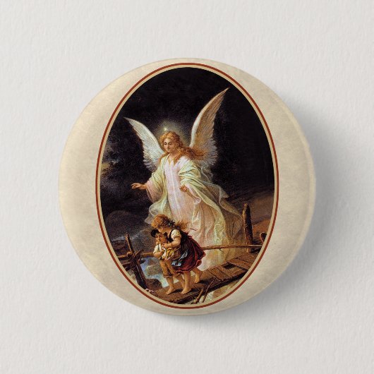 Guardian Angel Ronde Button 5,7 Cm (Voorkant)