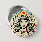 Guardian Angel Ronde Button 7,6 Cm (Voorkant /achterkant)