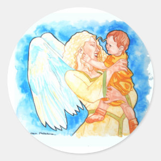 Guardian Angel Ronde Sticker