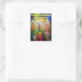 Guardian angel ronde sticker (Tas)