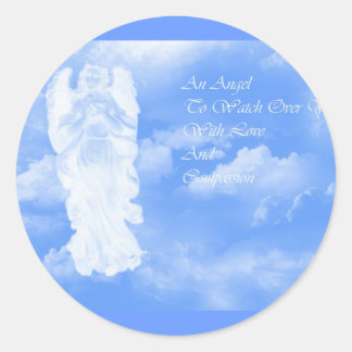 Guardian Angel Ronde Sticker