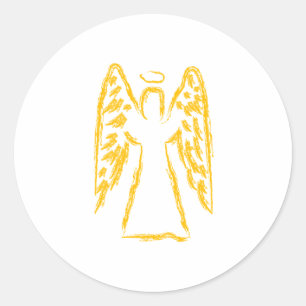 Guardian Angel Ronde Sticker