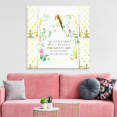 Guardian angel roos met ruitramen, meisjes citeren canvas afdruk (Insitu (Woonkamer))