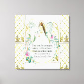 Guardian angel roos met ruitramen, meisjes citeren canvas afdruk (Voorkant)