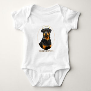 guardian angel rottweiler halo romper