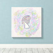 Guardian Angel schildert gepantserde schilderkunst Canvas Afdruk (Insitu (Houten vloer))