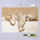 Guardian Angel Sleeping Decoupage 15x20 Tissuepapier (Craft)