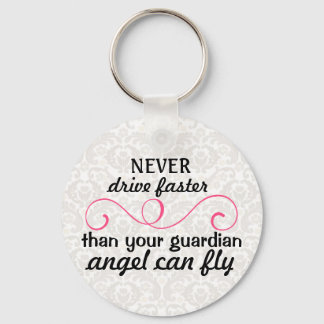 Guardian Angel Sleutelhanger Pink Grey