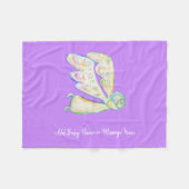 Guardian Angel Soft Fleece Custom Baby Blankets (Voorkant (Horizontaal))