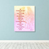 Guardian Angel spiritueel herstel gedicht kunst ca Canvas Afdruk (Insitu (Houten vloer))