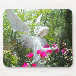 Guardian Angel Tropische tuin MousePad Foto Art Muismat