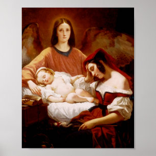 Guardian Angel van Henri Decaisne Poster