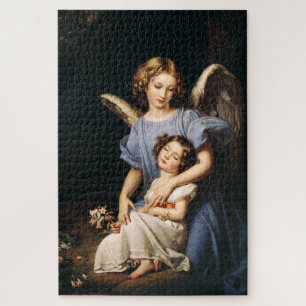Guardian angel van Joseph Karl Stieler Legpuzzel