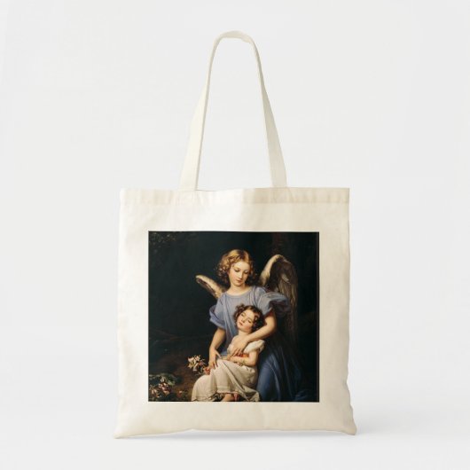 Guardian angel van Joseph Karl Stieler Tote Bag (Voorkant)