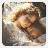 Guardian Angel Vierkante Sticker (Voorkant)