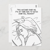 Guardian angel voor mam briefkaart (Voorkant / Achterkant)