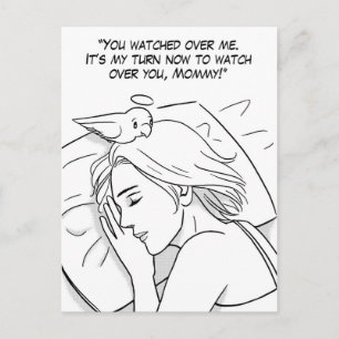 Guardian angel voor mam briefkaart