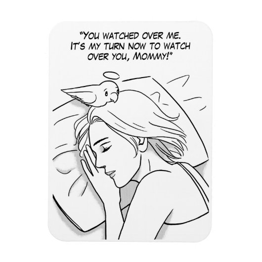 Guardian angel voor mam magneet (Verticaal)