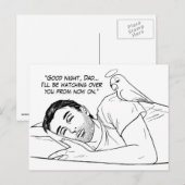 Guardian angel voor papa briefkaart (Voorkant / Achterkant)