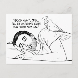 Guardian angel voor papa briefkaart