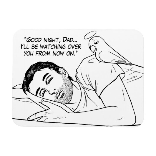 Guardian angel voor papa magneet (Horizontaal)