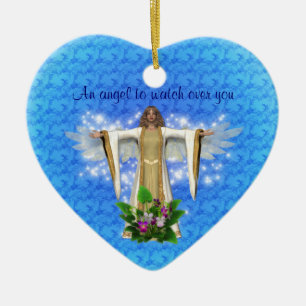 Guardian Angel Watch Over Heart Ornament
