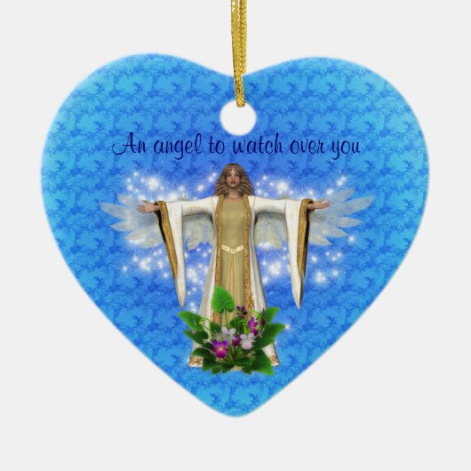 Guardian Angel Watch Over Heart Ornament (Voorkant)