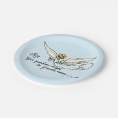 Guardian Angel Waterverf Gracful Near Papieren Bordje (Gekanteld)