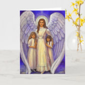 Guardian Angel Wenskaart Kaart (Gele Bloem)