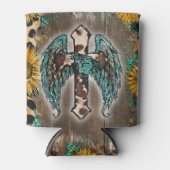 Guardian Angel Western Wings Sunflower sublimation Blikjeskoeler (Voorkant)