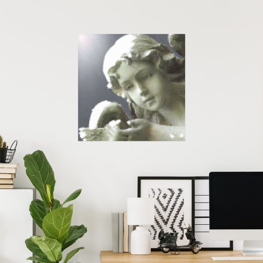 Guardian Angelic Dazzling Vision Poster-Customize Poster (Thuiskantoor)