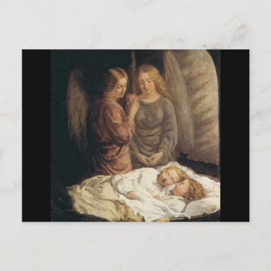 Guardian Angels KerstBriefkaart Feestdagenkaart (Voorkant)