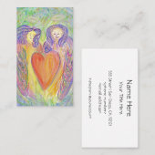 Guardian Angels Love Heart Art Visitekaartje (Voorkant / Achterkant)