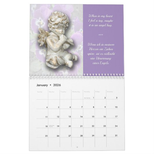 Guardian Angels – Schutzengel 2026 Kalender (Jan 2026)