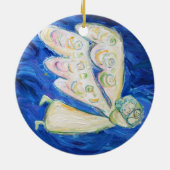 Guardian Baby Angel Art Pendant Ornaments Keramisch Ornament (Achterkant)